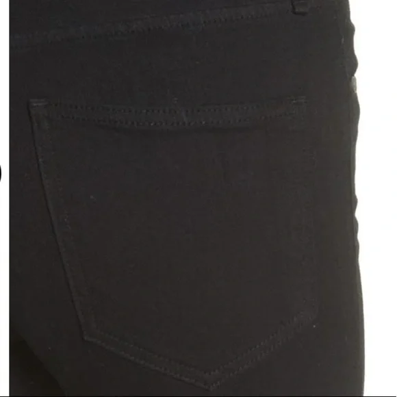 Rag & Bone NWT Bilbury Ankle Cigarette Metallic Hem Jean Size 25 Black/Gold - Picture 6 of 14